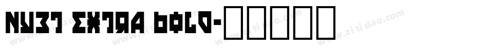 Nyet Extra Bold字体转换